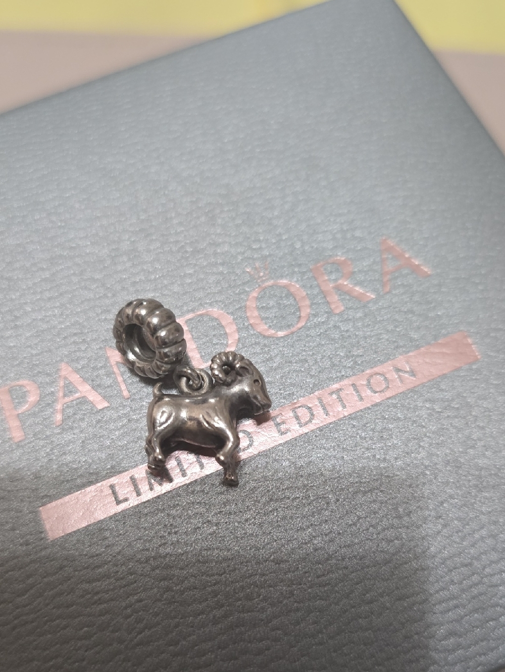Rare Authentic Pandora Ram Charm